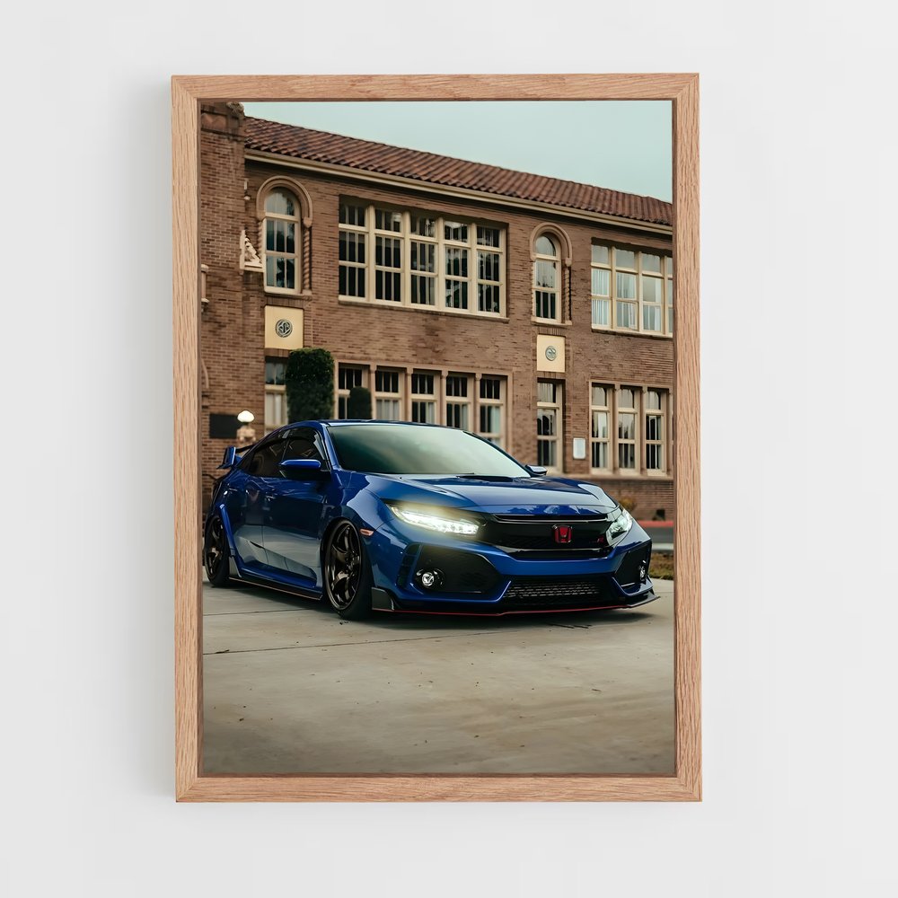 Poster Civic Blue Fury – affiche Honda (vue 4)